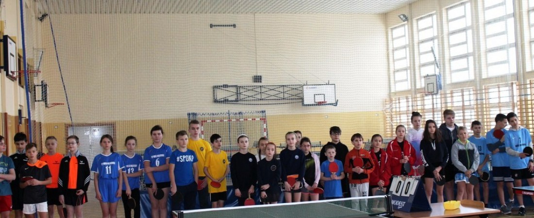 Komunikat z zawodów sportowych w tenisie stołowym