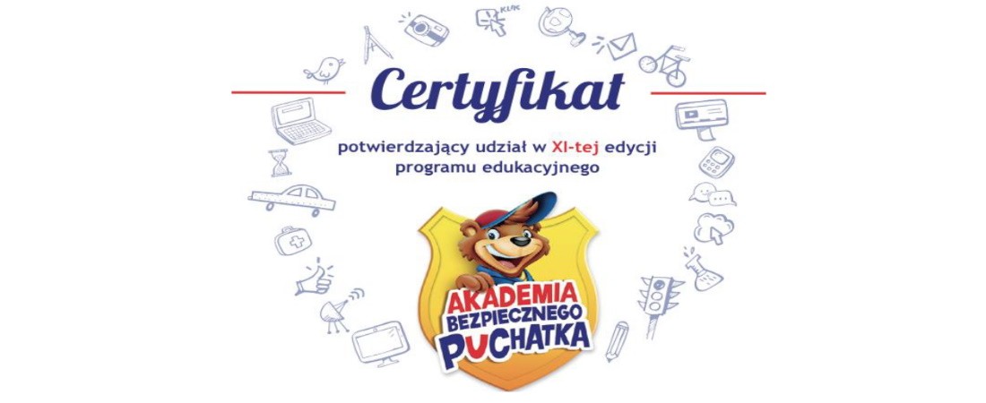UDZIAŁ  PIERWSZOKLASISTÓW  W  PROGRAMIE  EDUKACYJNYM  „AKADEMIA BEZPIECZNEGO  PUCHATKA”