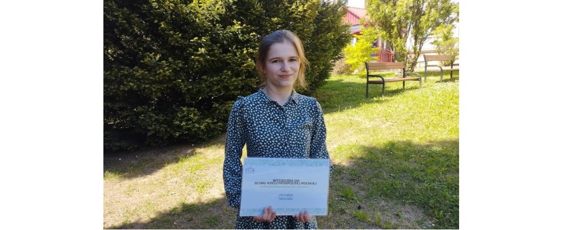 Wycieczka do Warszawy – nagroda dla naszej uczennicy z klasy V