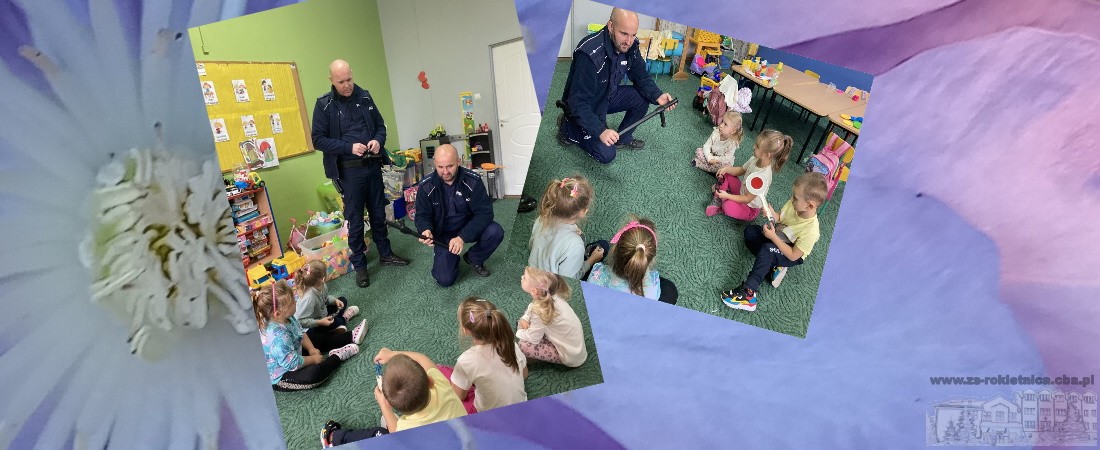 Wizyta policjantów w przedszkolu