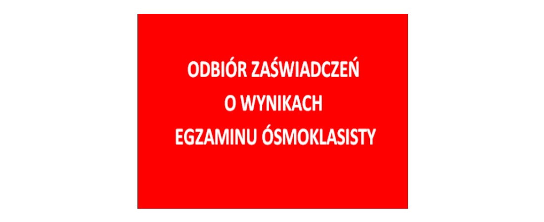 INFORMACJA DLA KLASY 8