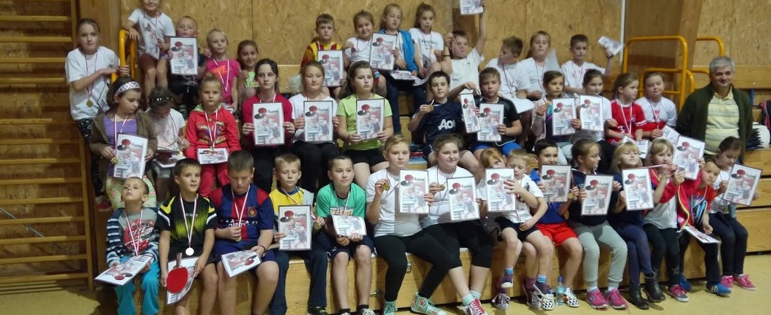 Turnieju tenisa stołowego skrzatów i żaków