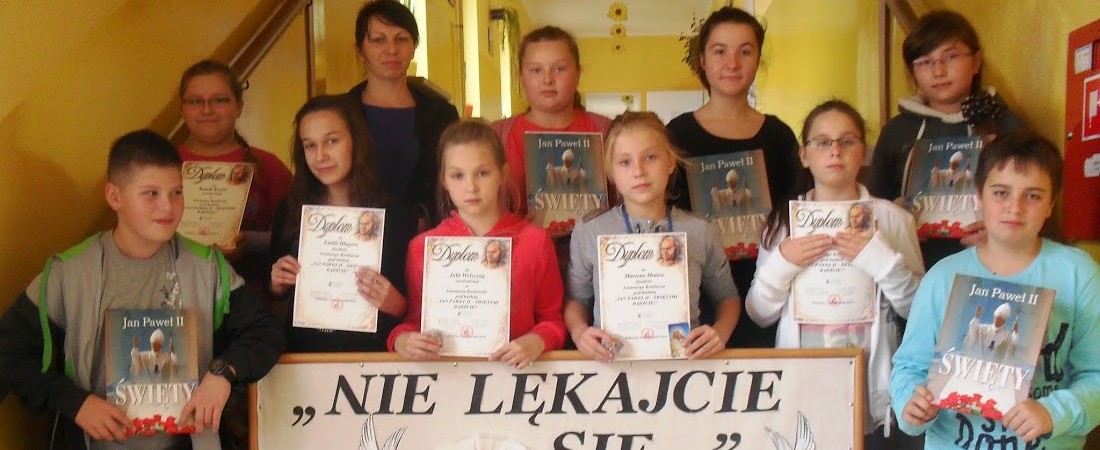 Konkurs „Jan Paweł II - świętymi bądźcie”