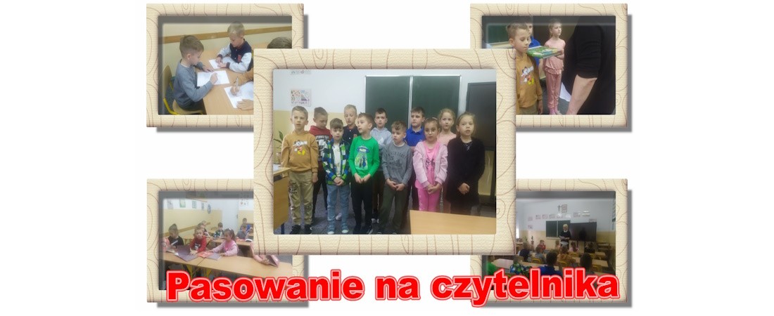 Pasowania na Czytelnika uczniów klasy pierwszej.