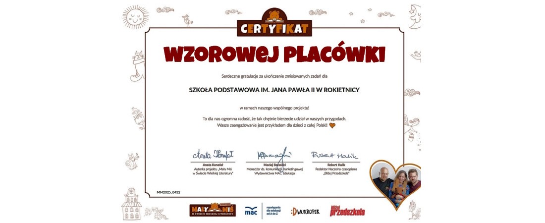 Zakończenie projektu „Mały Miś w Świecie Wielkiej Literatury” w oddziałach przedszkolnych