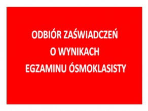 INFORMACJA DLA KLASY 8