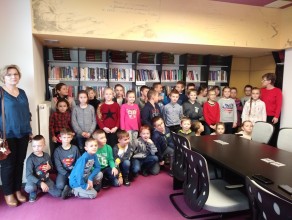 Wizyta w Miejskiej Bibliotece Publicznej w Jarosławiu.